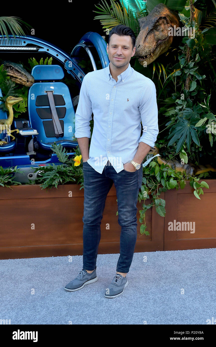 Mark Wright attending the 'Jurassic World: Fallen Kingdom' premiere at the Walt Disney Concert Hall on June 12, 2018 in Los Angeles, California. Stock Photo