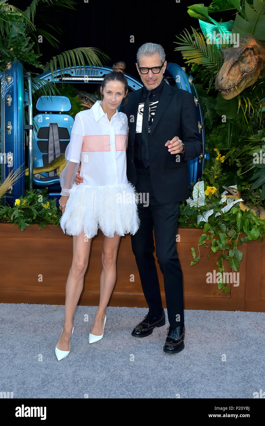 Jeff Goldblum And His Wife Emilie Livingston Attending The Jurassic