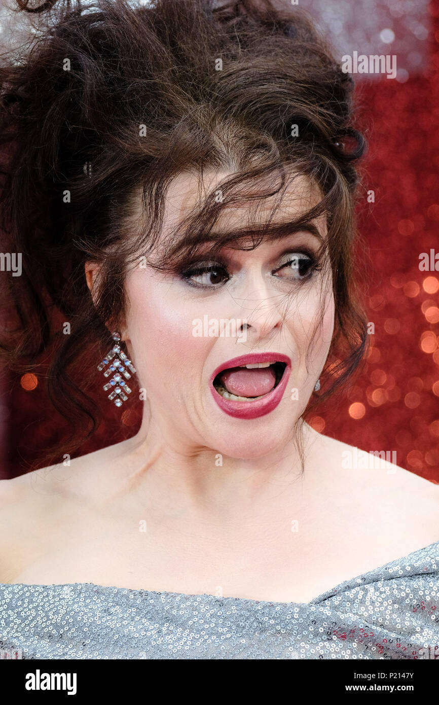 London, UK. 13th June 2018. Helena Bonham Carter at European Premiere of Ocean’s 8 on Wednesday 13 June 2018 held at Cineworld Leicester Square, London. Pictured: Helena Bonham Carter. Picture by Julie Edwards. Credit: Julie Edwards/Alamy Live News Stock Photo