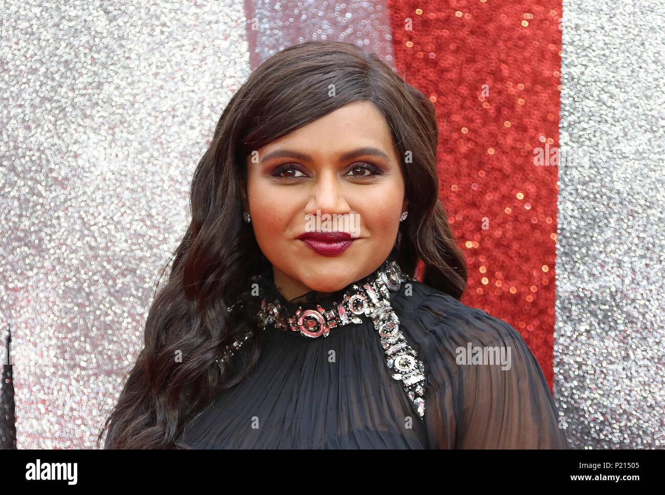 London, UK. 13th June 2018. Mindy Kaling, Ocean s 8 - European Premiere