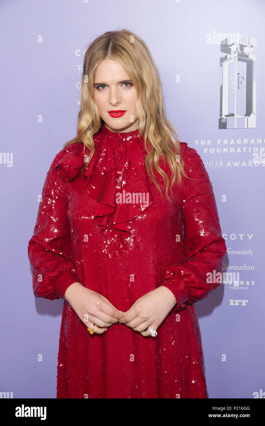 NEW YORK, NY - JUNE 12: Actress Hari Nef attends 2018 Fragrance Foundation Awards at Alice Tully Hall at Lincoln Center on June 12, 2018 in New York City. Credit: Ron Adar/Alamy Live News Stock Photo