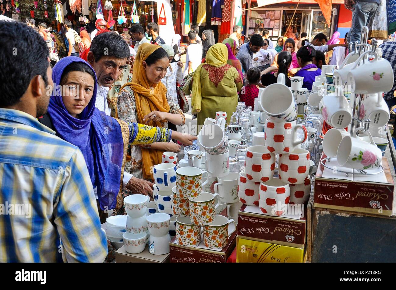 Kashmiri residents shop ahead of Muslim festival Eid al-Fitr at a local  market in Srinagar, Indian administered Kashmir. Markets across the Muslim  world witness huge shopping rush in preparation for Eid al-Fitr,