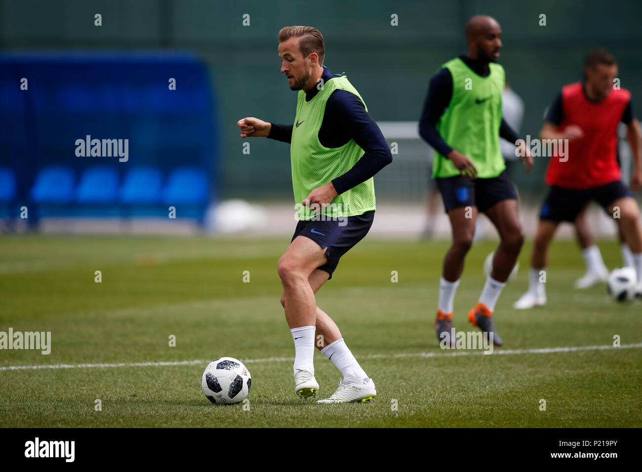Zelenogorsk, Russia. 13th June 2018. Harry Kane of England during an England training session at Stadium Spartak Zelenogorsk on June 13th 2018 in Zelenogorsk, Saint Petersburg, Russia. Credit: PHC Images/Alamy Live News Stock Photo