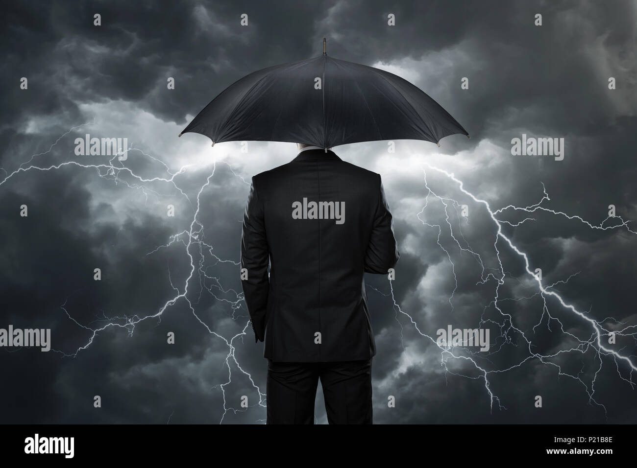 Umbrella in the storm hires stock photography and images Alamy