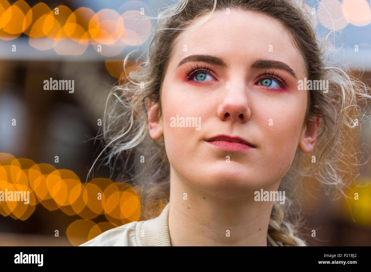 Teenager bokeh hi-res stock photography and images - Alamy
