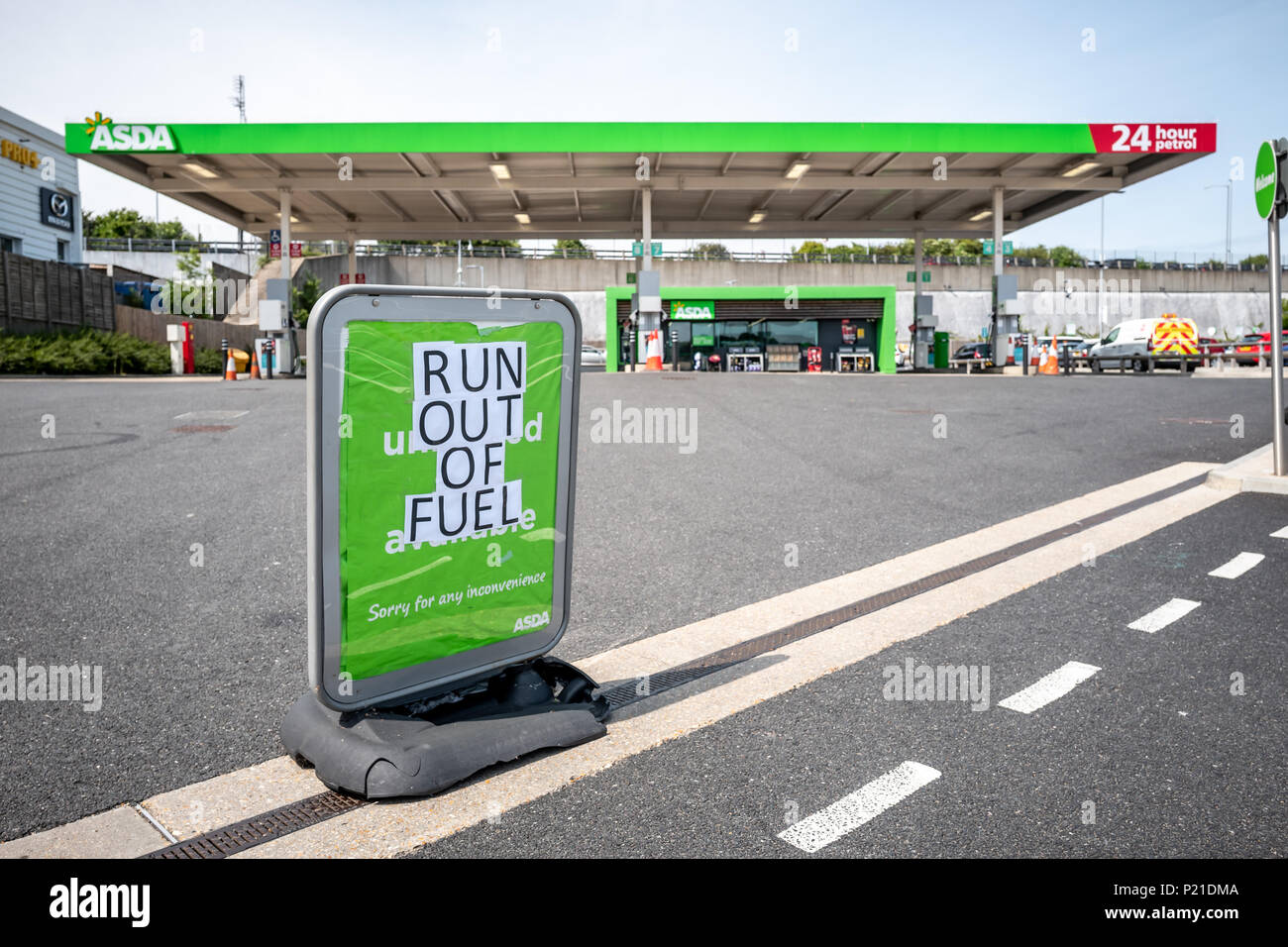 Asda petrol stations ran out of fuel today after dropping the price of