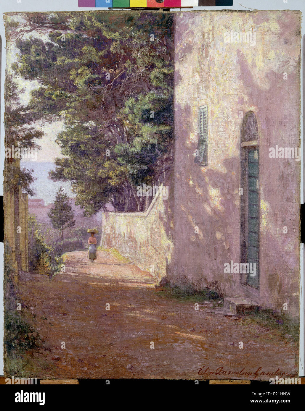 Elin Danielson-Gambogi, Antignano 1917, 49 x 39 cm, öljy kankaalle, olja på  duk, oil on canvas 116 Elin Danielson-Gambogi - Antignano (1917 Stock Photo  - Alamy