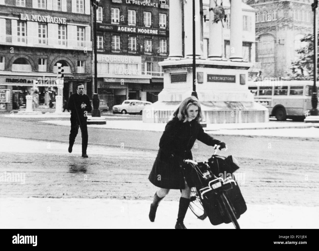 Original Film Title: MA NUIT CHEZ MAUDE.  English Title: MY NIGHT AT MAUD'S.  Film Director: ERIC ROHMER.  Year: 1969.  Stars: MARIE-CHRISTINE BARRAULT. Stock Photo