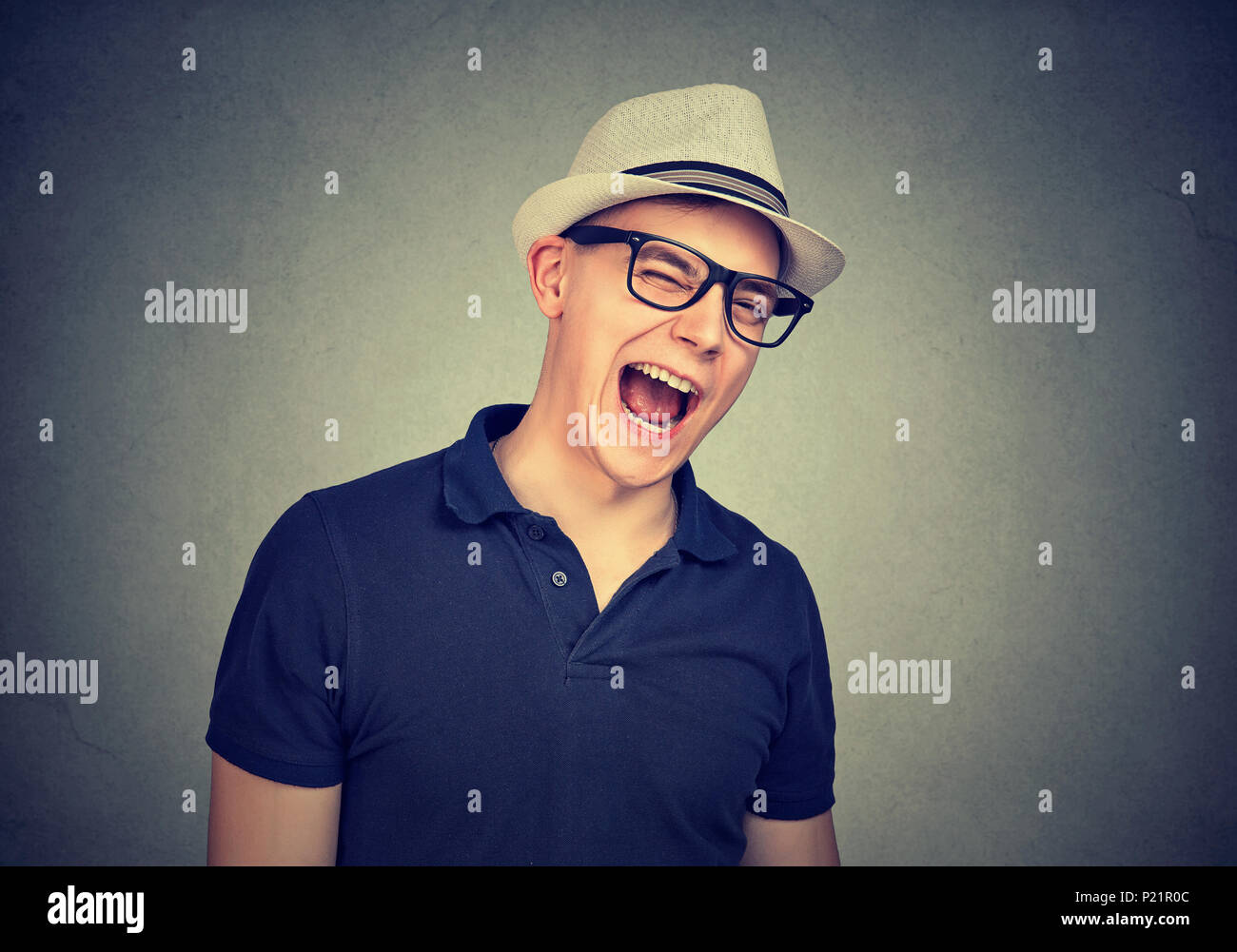 Winking man hi-res stock photography and images - Alamy