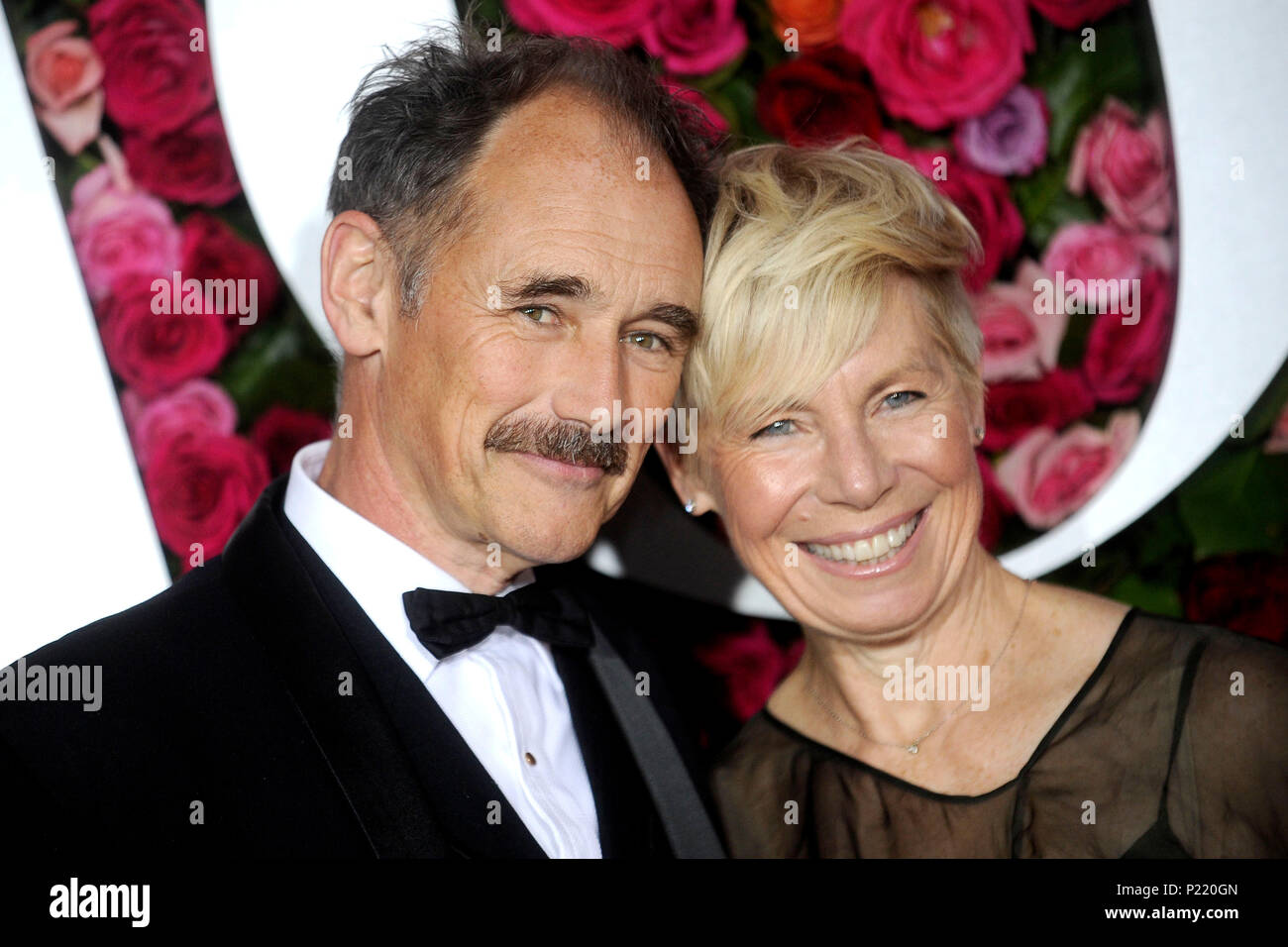 Mark Rylance and his wife Claire van Kampen attending the 72nd Annual Tony Awards 2018 at the Radio City Music Hall on June 10, 2018 in New York City. Stock Photo