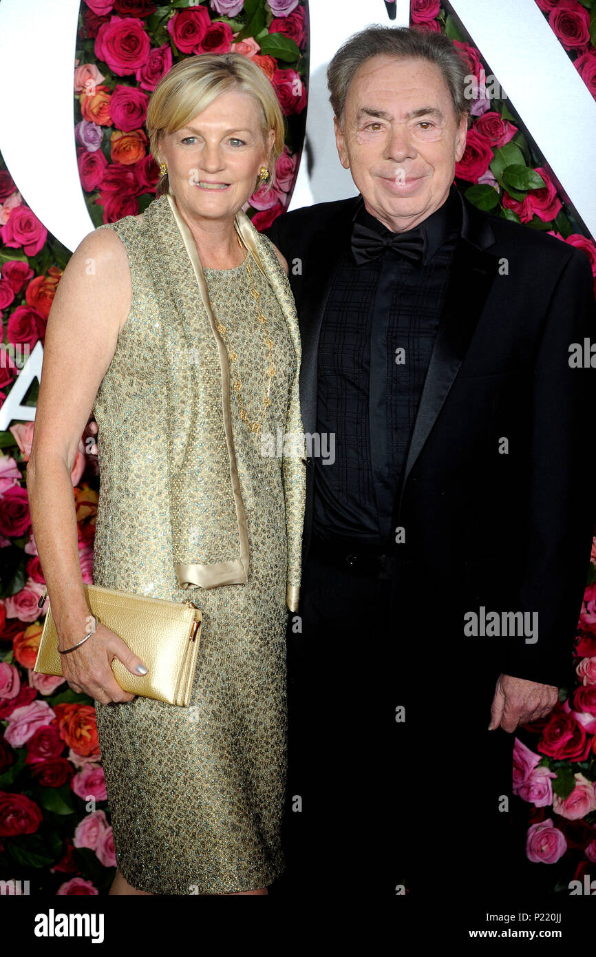 Madeleine Gurdon and Andrew Lloyd ber attending the 72nd Annual Tony