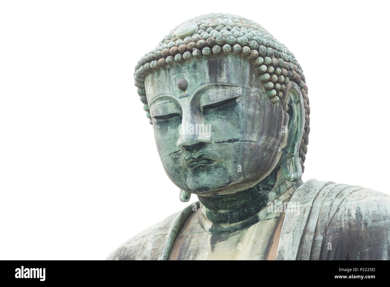 Japanese Buddha statue, isolate on white Stock Photo Alamy