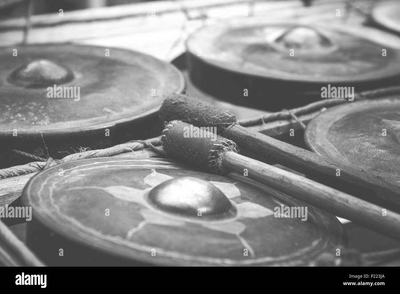 black and white local drums Stock Photo Alamy