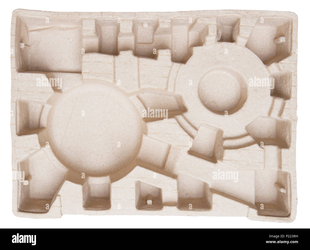 Recycle paper pulp mold isolated on white Stock Photo Alamy