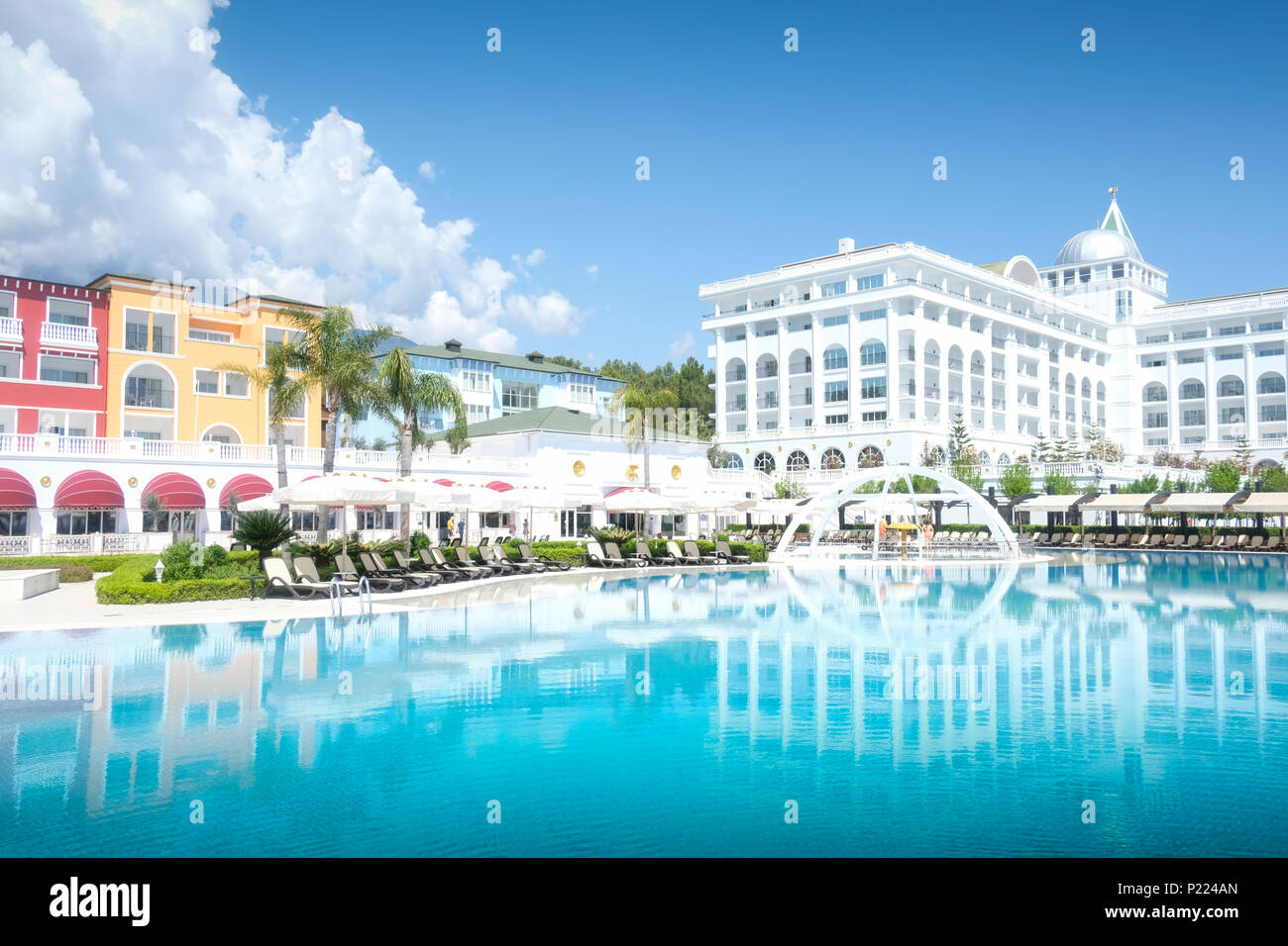 The popular resort Amara Dolce Vita Luxury Hotel Stock Photo
