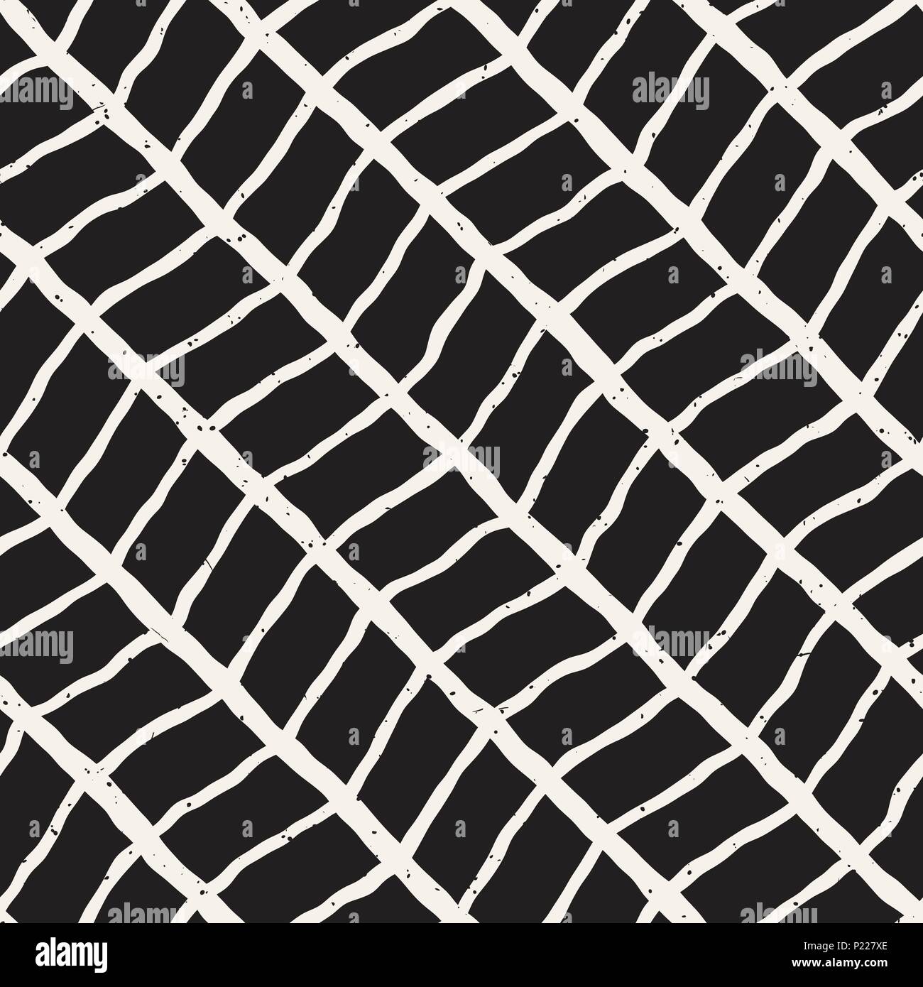 Simple ink geometric pattern. Monochrome black and white strokes ...