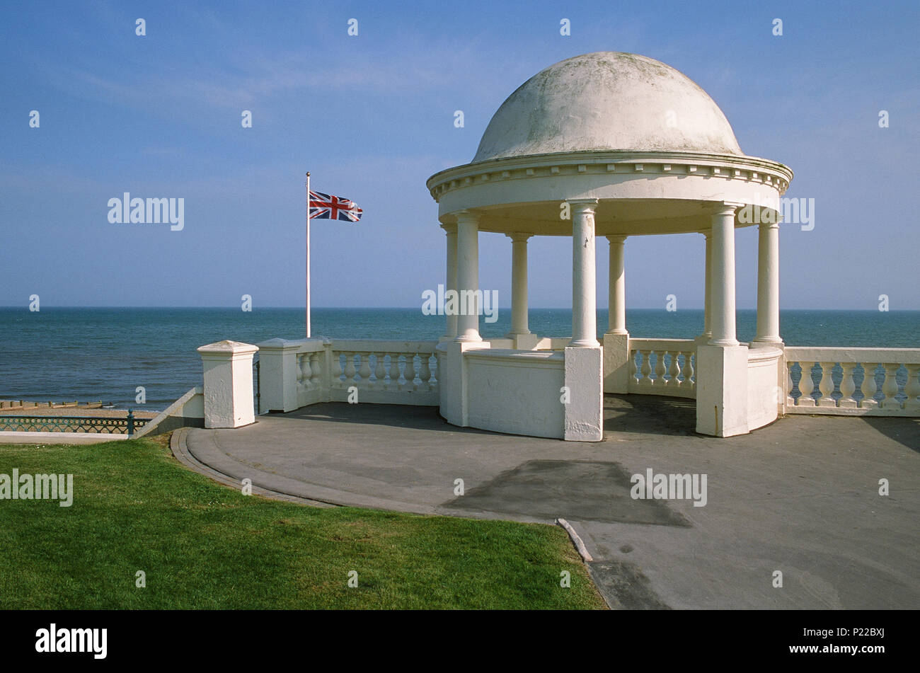 Cupola on the seafront near the De La Warr Pavillion, Bexhill-On-Sea, East Sussex, Southern England Stock Photo