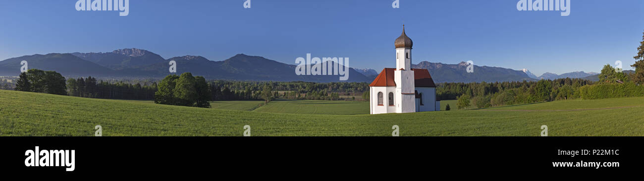 Saint Johannisrain, Penzberg, Upper Bavaria, Bavaria, Germany, Stock Photo