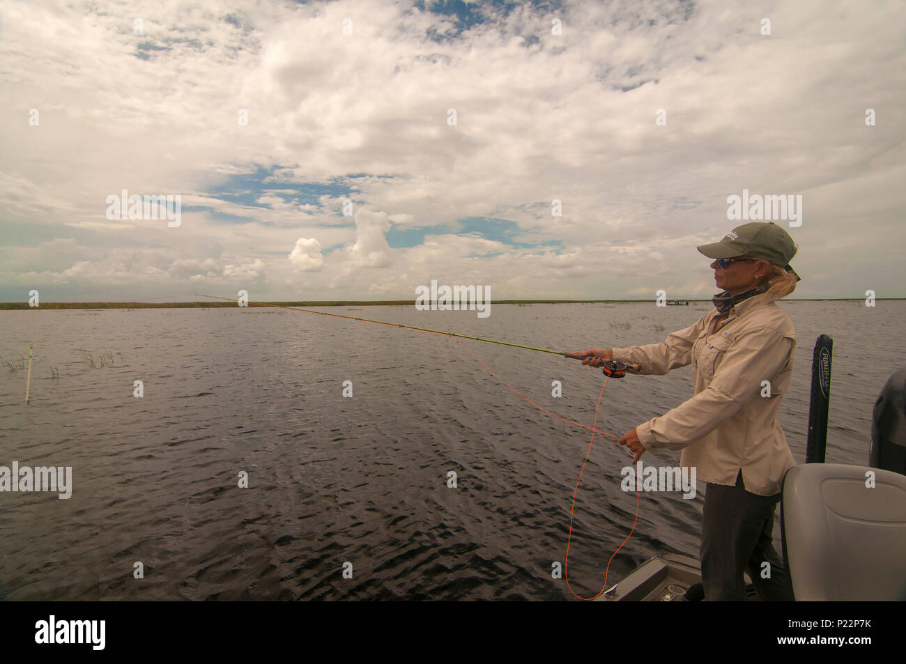 Lake Okeechobee is one of the top fly fishing lakes in the U.S