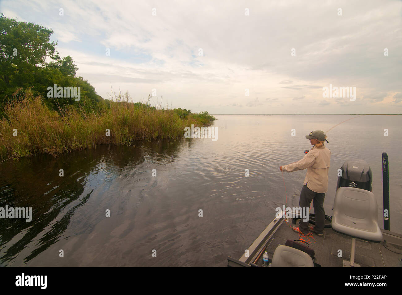 Lake Okeechobee is one of the top fly fishing lakes in the U.S
