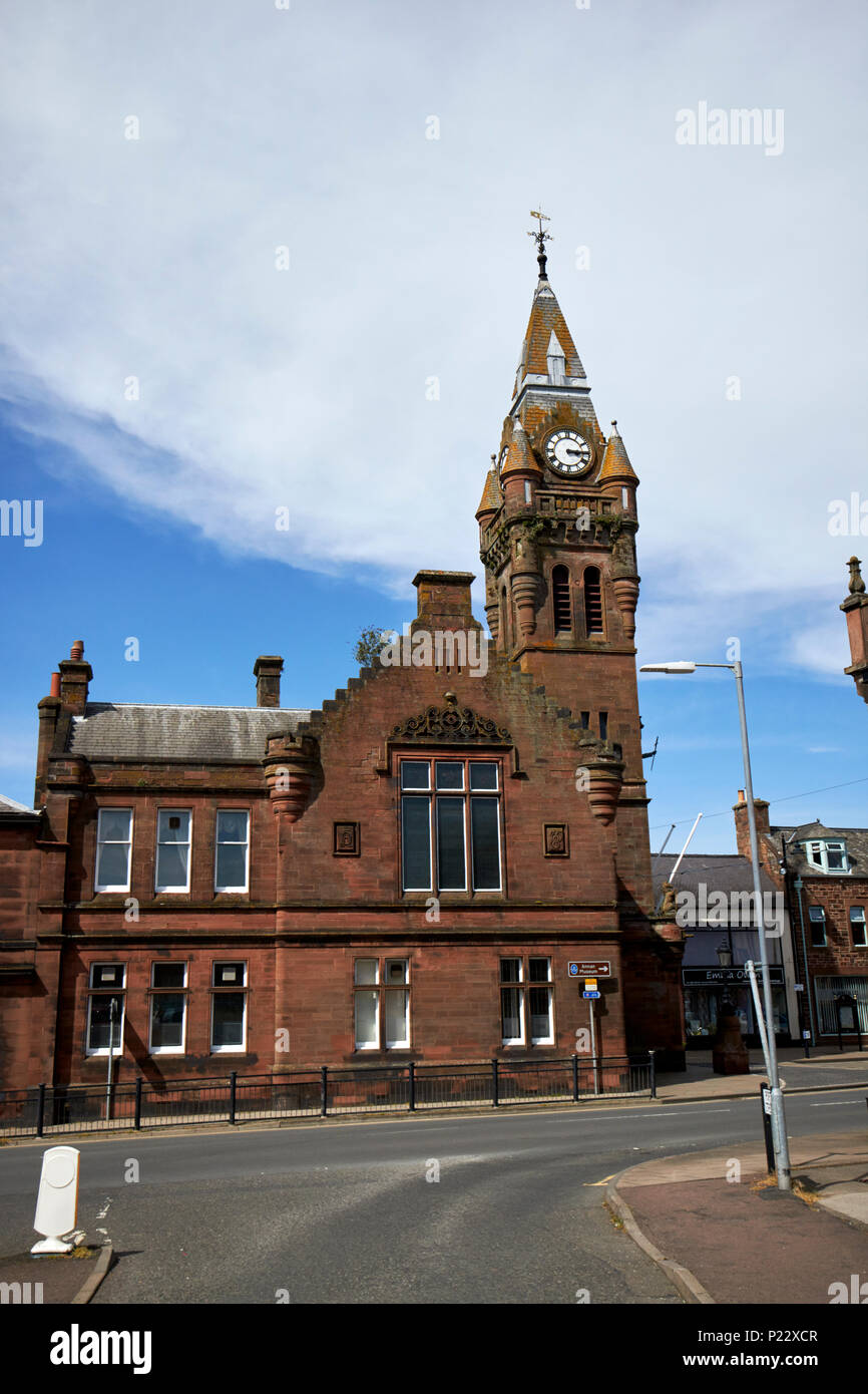Victorian Town Hall Annan Dumfries and Galloway Scotland UK Stock Photo