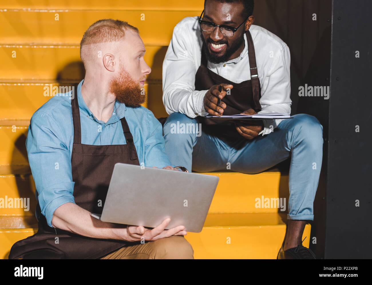 Barista baristas man men male hi-res stock photography and images - Alamy
