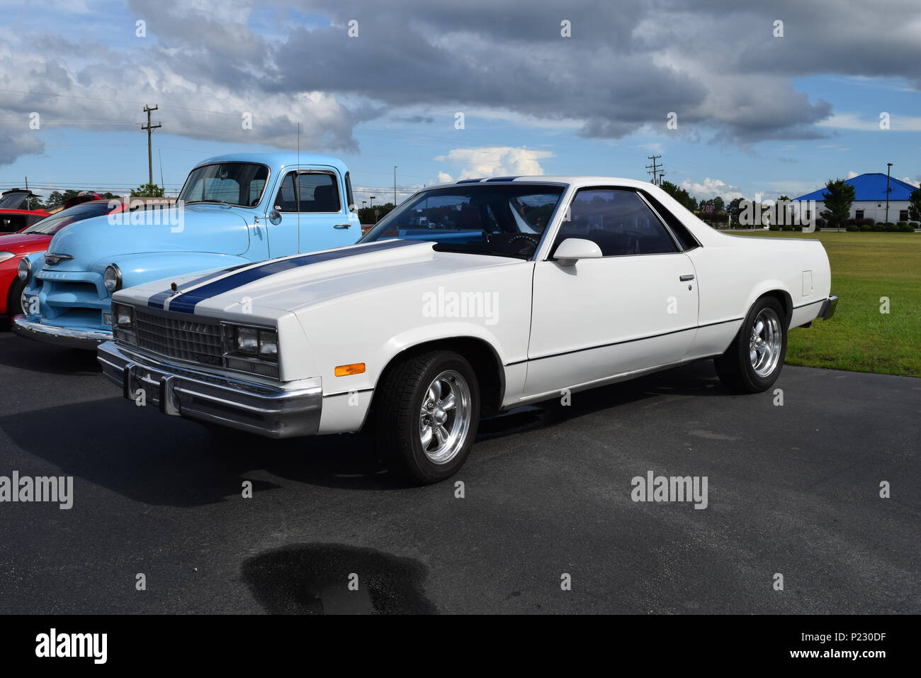 A Chevrolet El Camino that could serve as a car or a pickup truck Stock