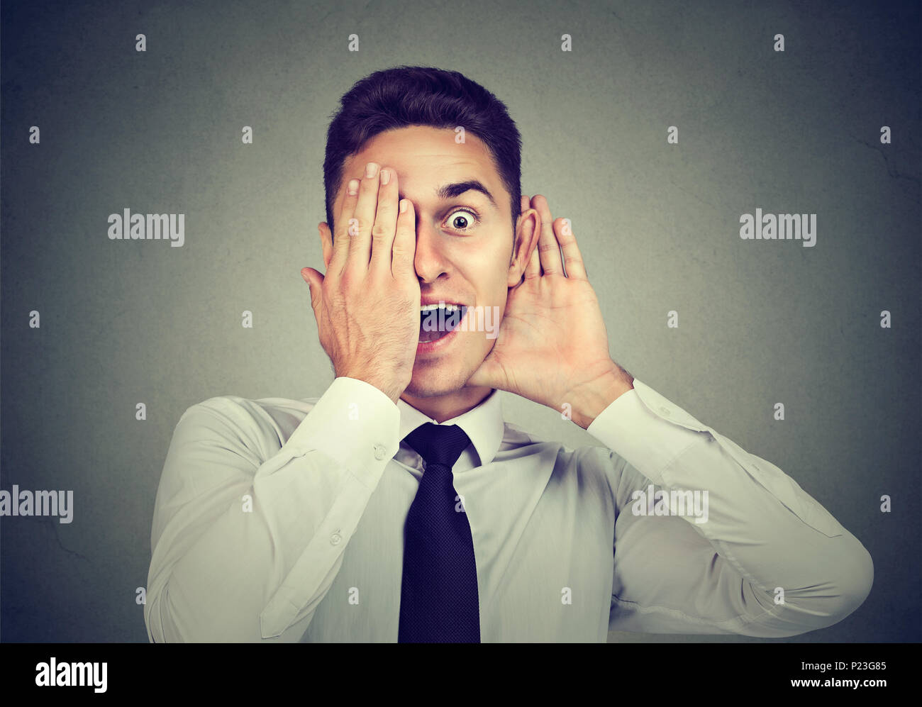 Cartoon excited boy hi-res stock photography and images - Alamy