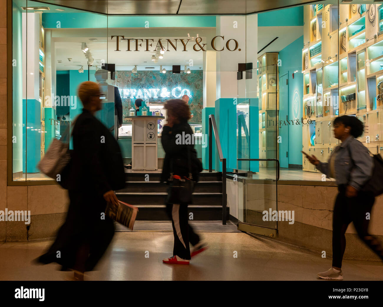 The newly opened Tiffany \u0026 Co. store in 