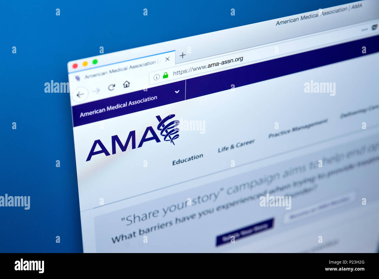 American medical association logo hi-res stock photography and images