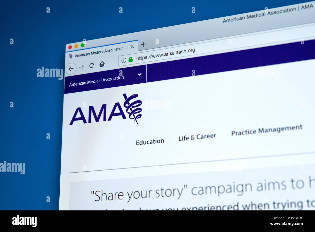 American medical association logo hi-res stock photography and images