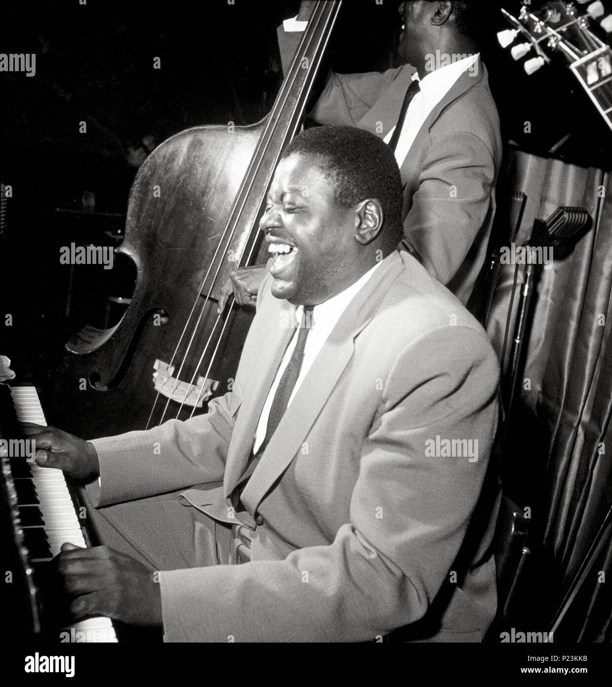Canadian jazz pianist and composer Oscar Peterson Stock Photo - Alamy