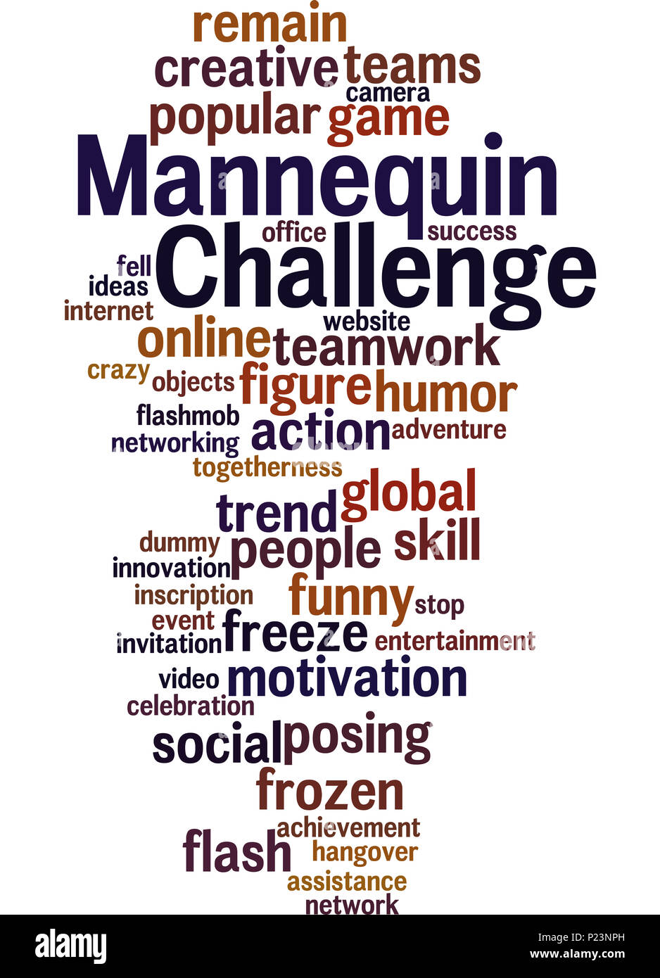 Mannequin challenge, word cloud concept on white background Stock Photo -  Alamy