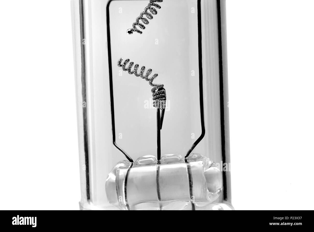 Broken filament of a light bulb Black and White Stock Photos & Images Alamy