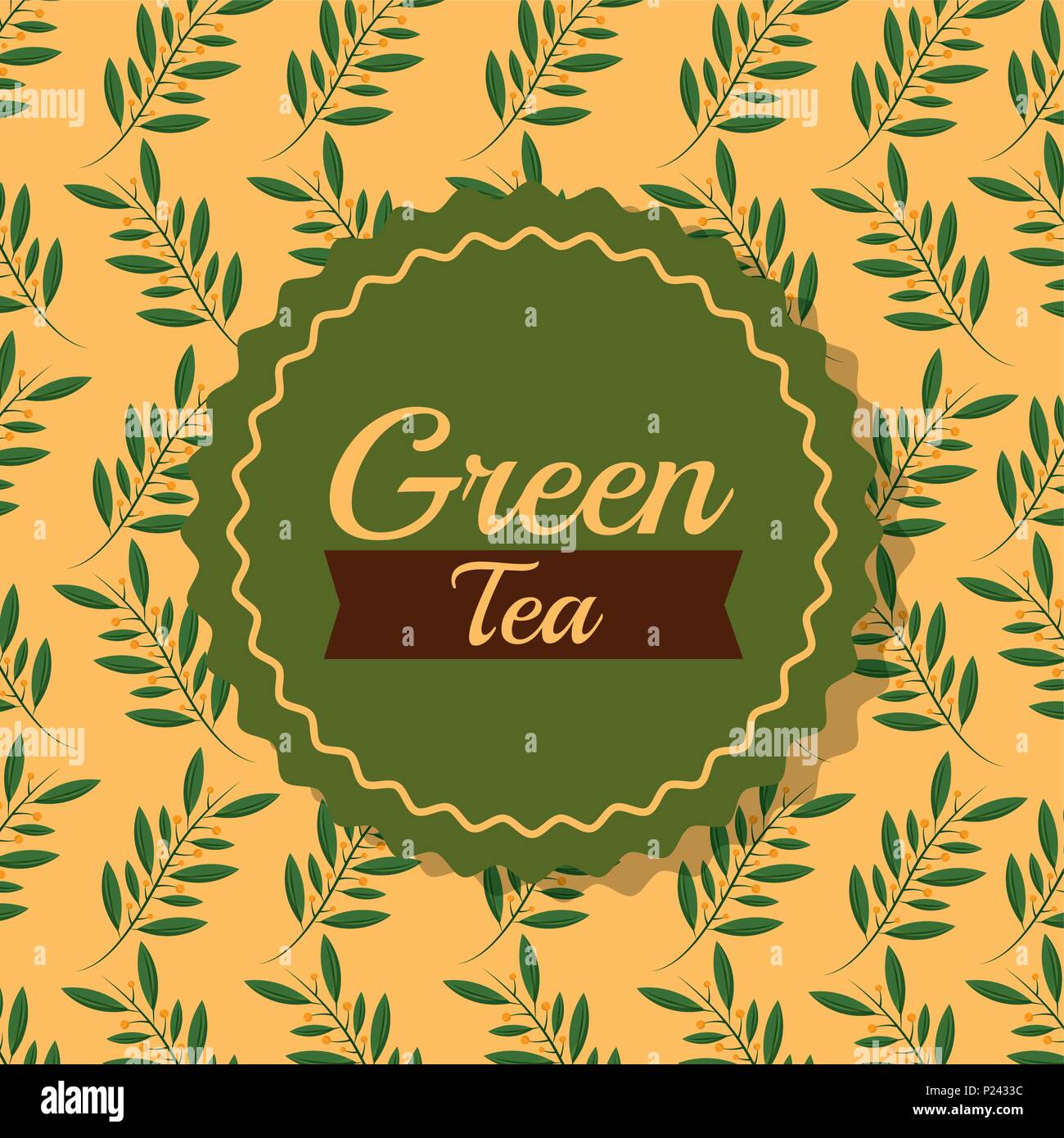 Quality tea leaves Stock Vector Images Alamy