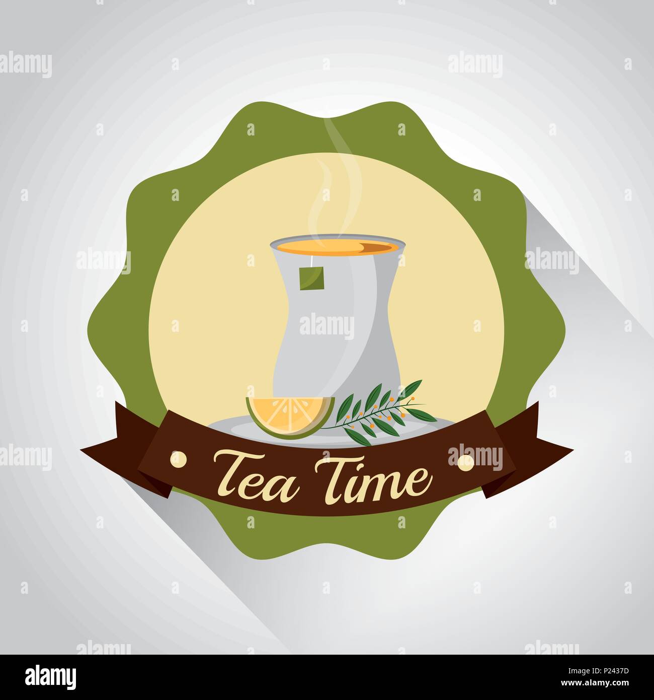 coffee and tea time Stock Vector