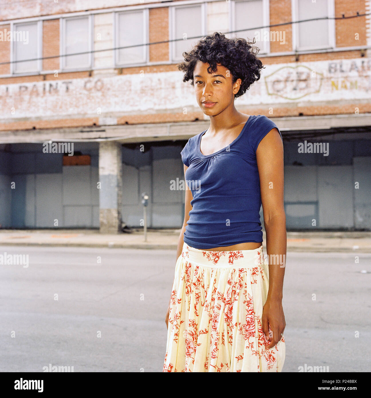 Corinne Bailey Rae Photographed Outside The Gypsy Tea Rooms