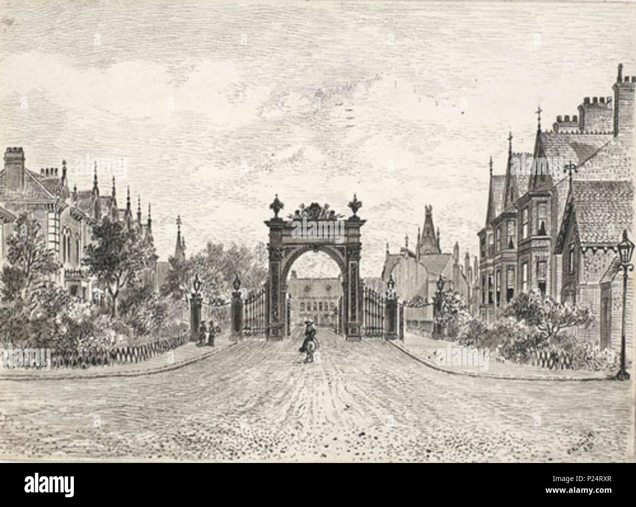 . English Main Entrance to Pearson Park from Beverley Road, Hull , 1883 . 1883. Smith