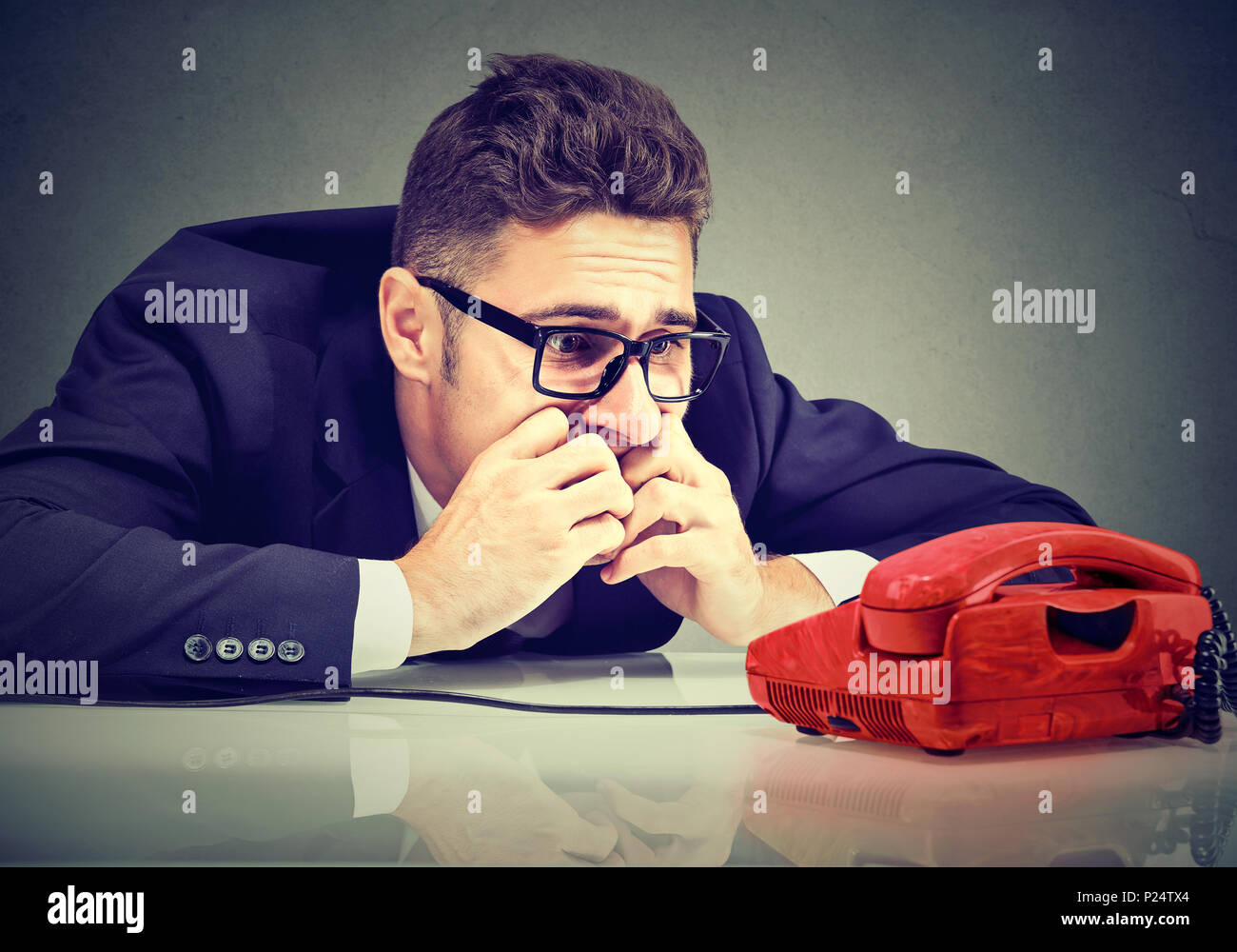 Waiting for phone to ring hires stock photography and images Alamy