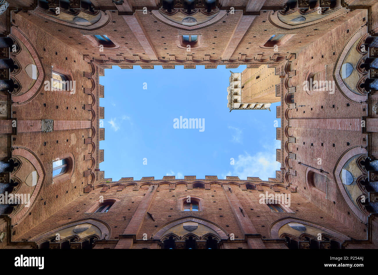 Palazzo Pubblico, Siena, Tuscany, Italy Stock Photo