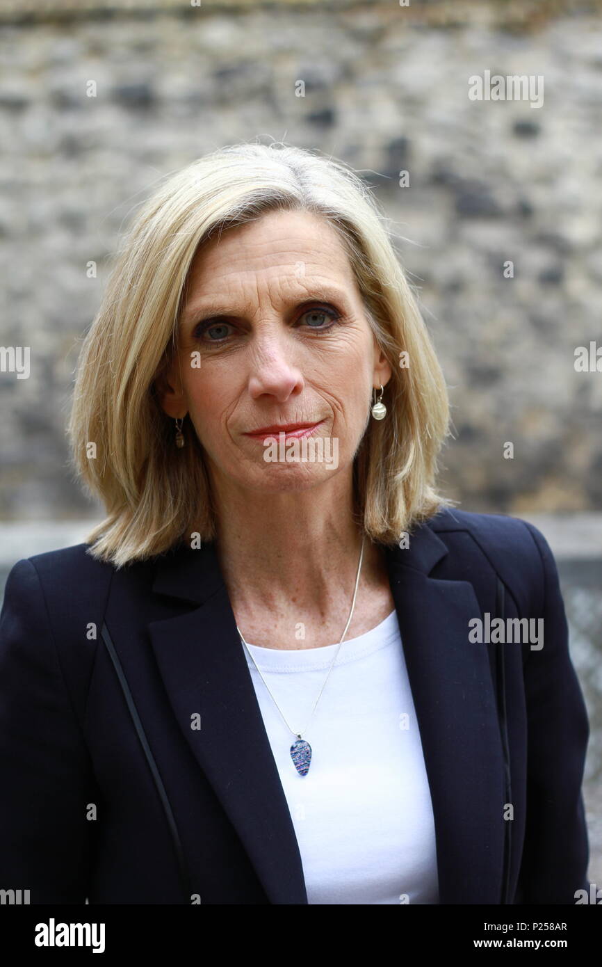 Carole Walker freelance Journalist and News television presenter pictured  in Westminster London on 13th June 2018 Stock Photo - Alamy