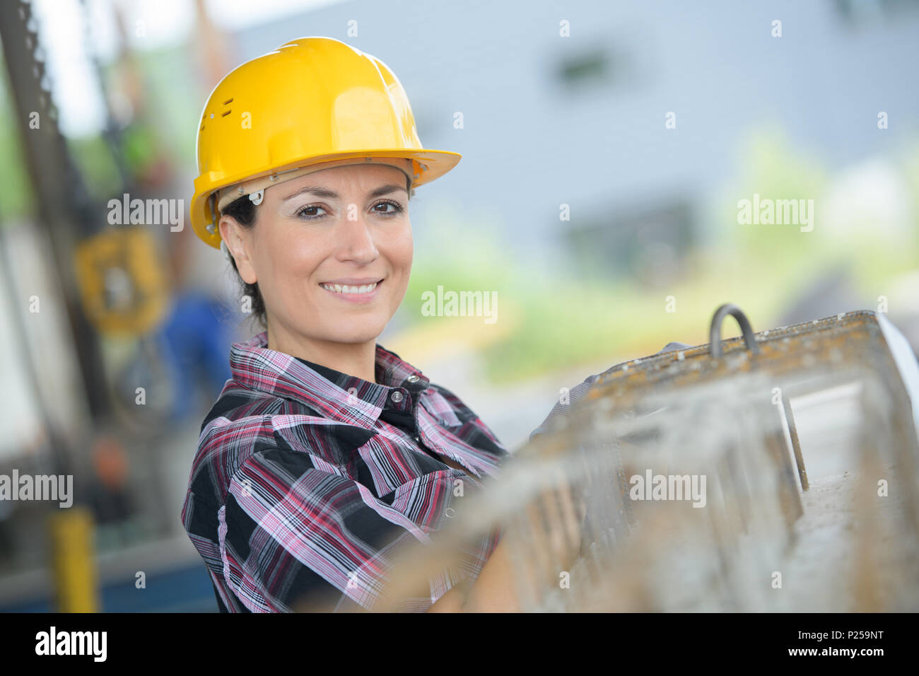 female worker outdoors Stock Photo Alamy