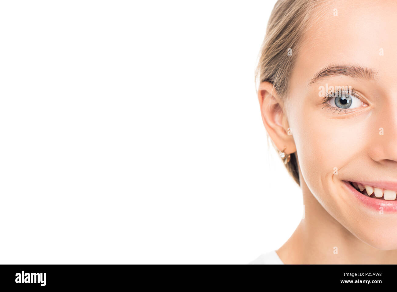 Front view caucasian teen girl hi-res stock photography and images - Alamy
