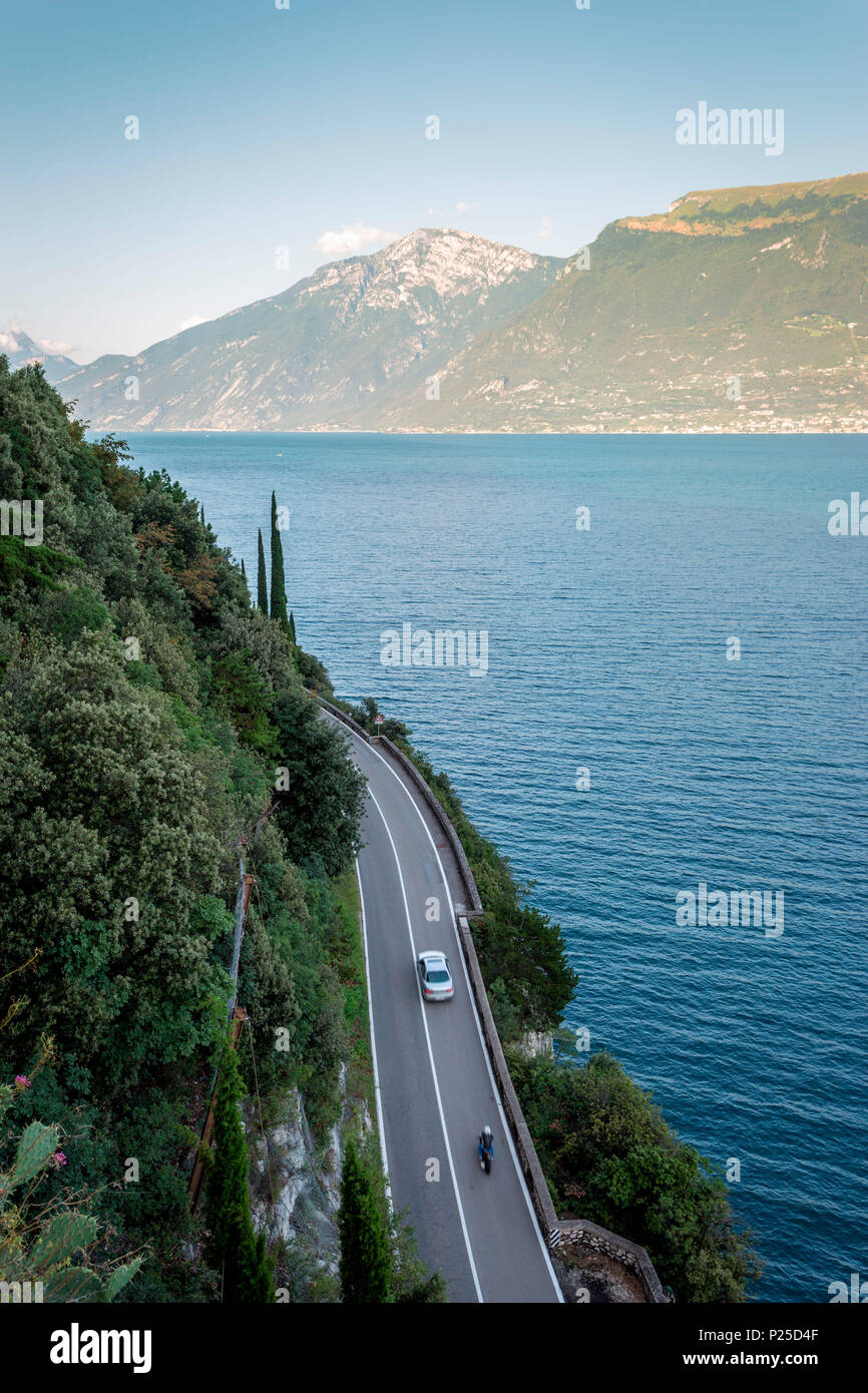 Gardesana Occidentale scenic route, Lake Garda, Lombardia, Italy, Europe Stock Photo
