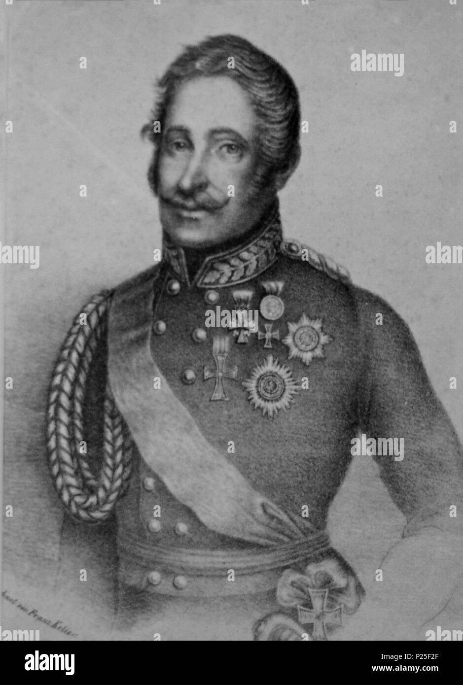 .  English: General Halkett of Prussia Deutsch: General Hugh Halkett . after 1863 OLYMPUS DIGITAL CAMERA 144 Halkett BomannMuseum@20150903 Stock Photo