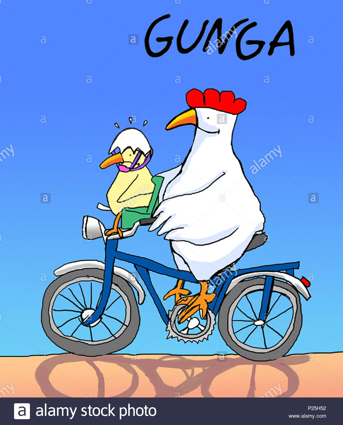 Bike Chicken Chickens Stock Photos & Bike Chicken Chickens Stock Images