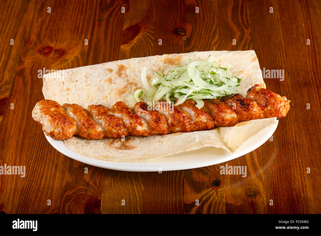 Pork minced kebab Stock Photo Alamy