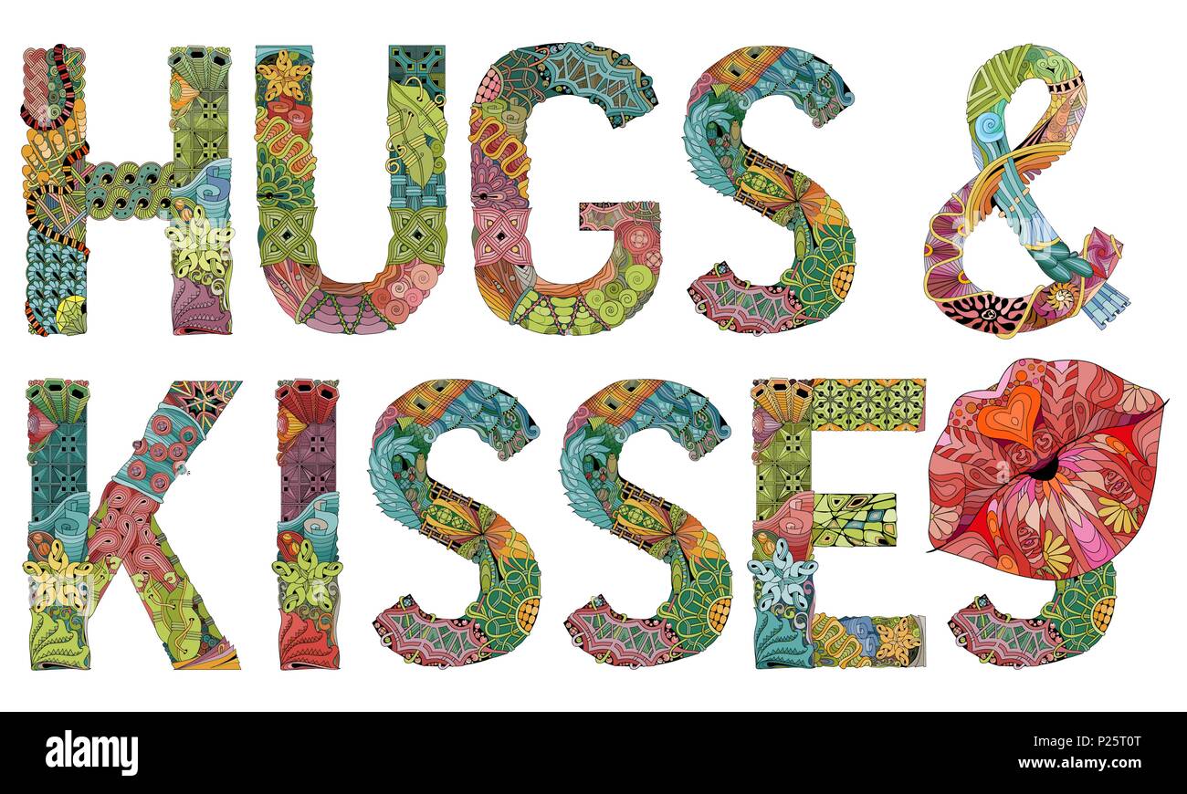 Kiss and hug Stock Vector Images - Alamy