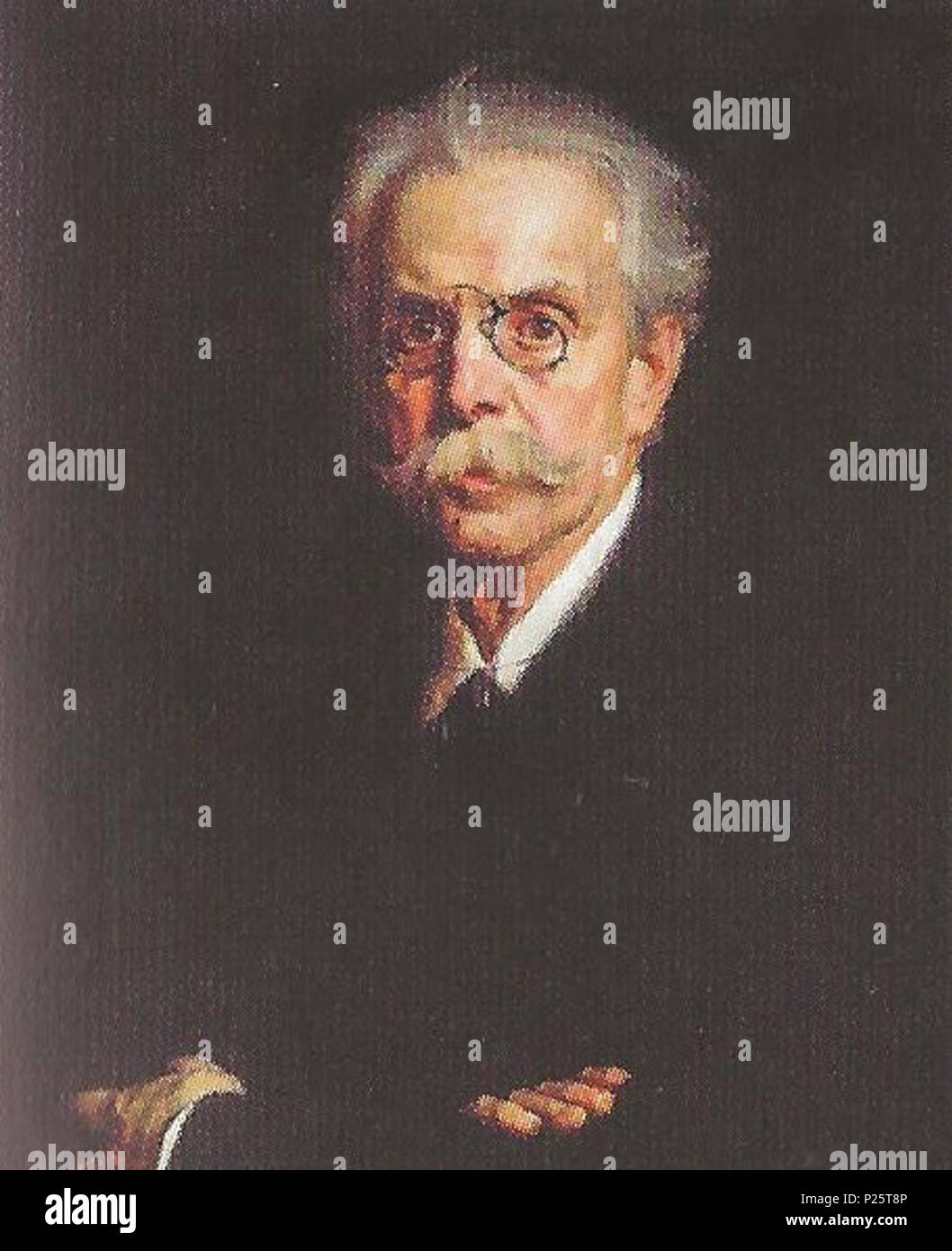 . Deutsch: Porträt von Johann Oser (1833–1912), Rektor der Technischen Hochschule Wien . 1928. Kasimir Pochwalski (1855–1940), Porträt aus dem Jahr 1928 2 1928 Johann Oser Stock Photo