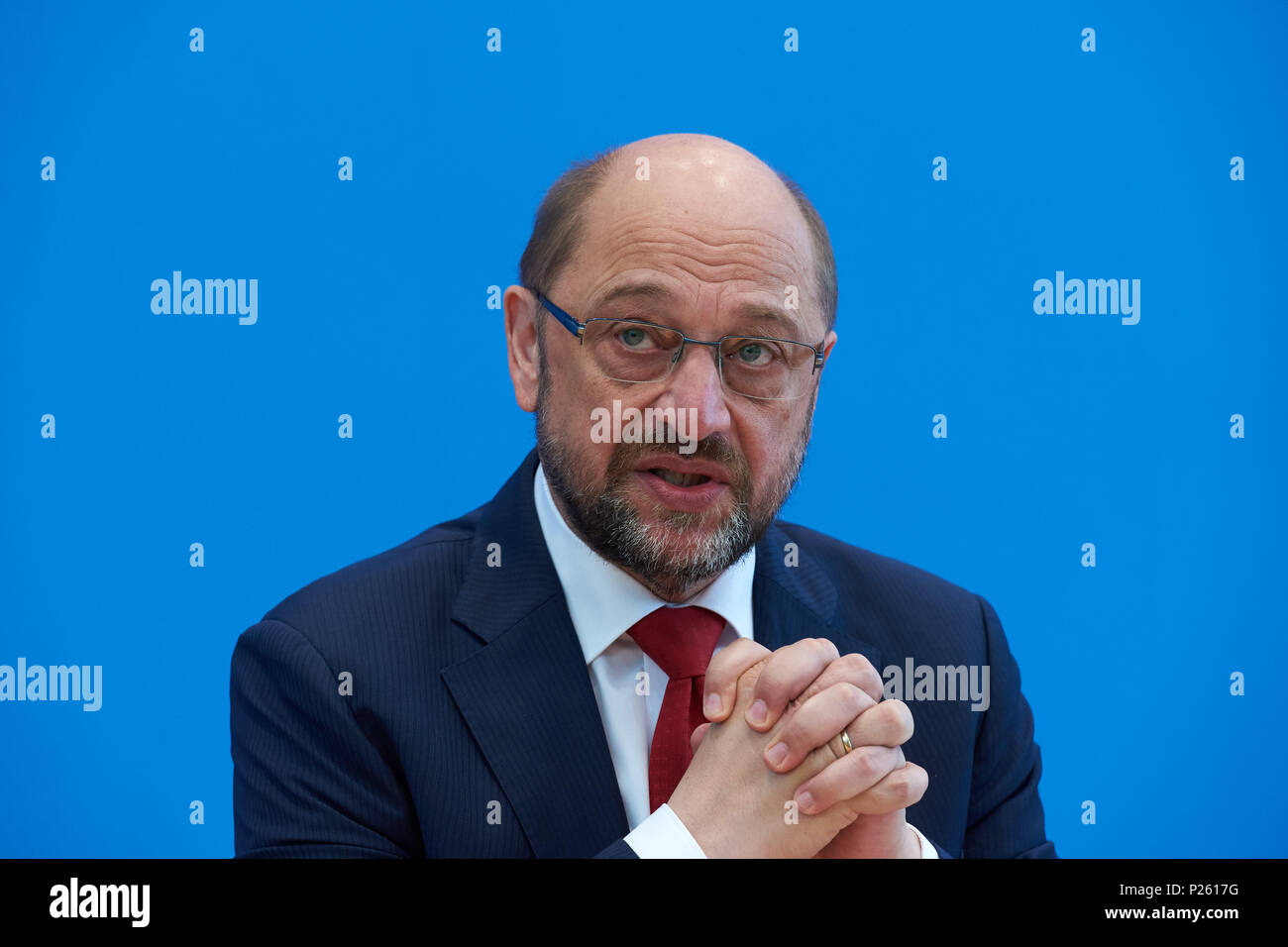 Berlin, Germany, Martin Schulz, SPD, President of the European Parliament Stock Photo